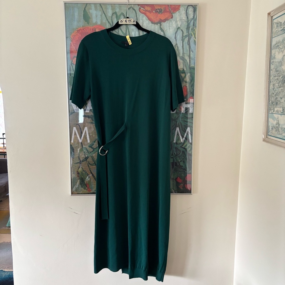 COS Dark Green Midi Dress